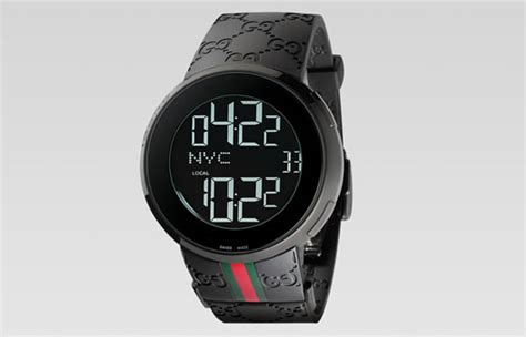 iced out gucci digital watch replica|how to identify gucci watches.